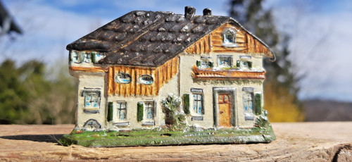 Uralt blei zinn figur haus - uralt,