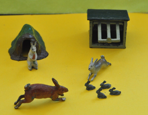 Britains hollow cast hasen - hollow-cast,