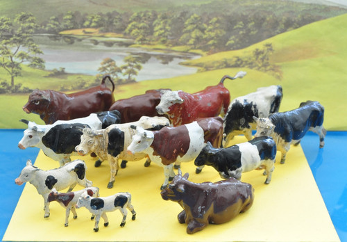 Britains hollow cast kühe - britains,